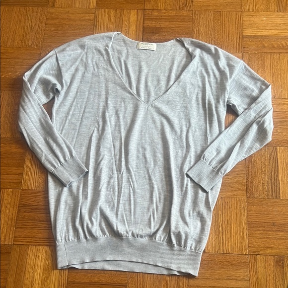 Falconeri L cashmere V neck sweater gray - Picture 1 of 9